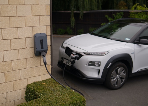 Wall mounted EV charger